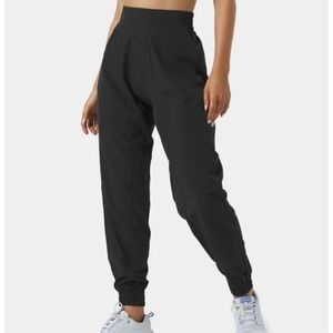Halara High Waisted Elastic Waistband Joggers black